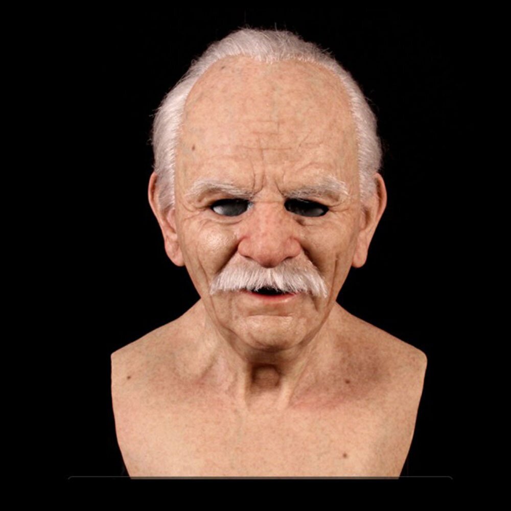 Wearclo | Creepy Old Man Mask – Realistic Latex Halloween Mask for Adults
