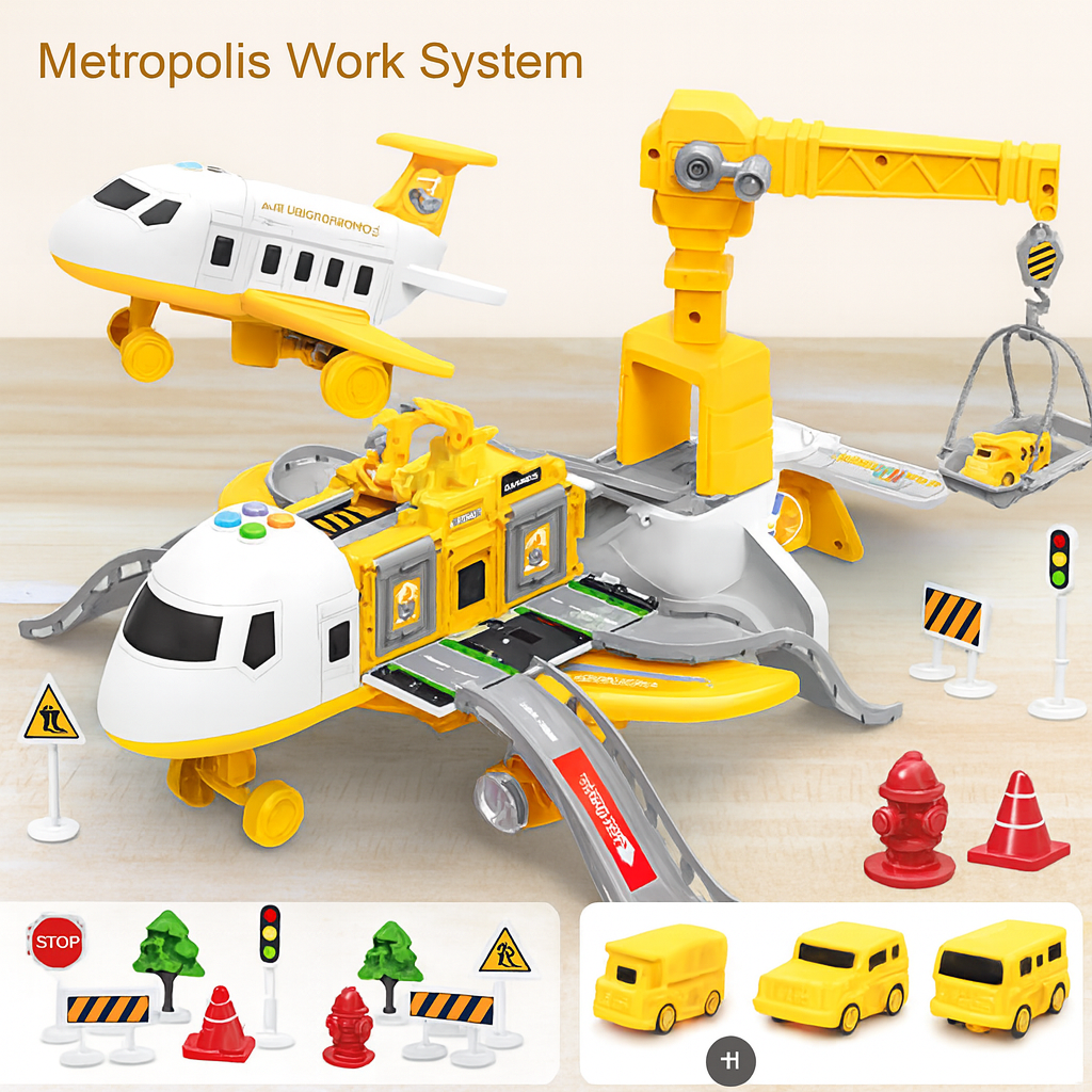 Wearclo | Deformable Airplane Toy with Storage & Sound