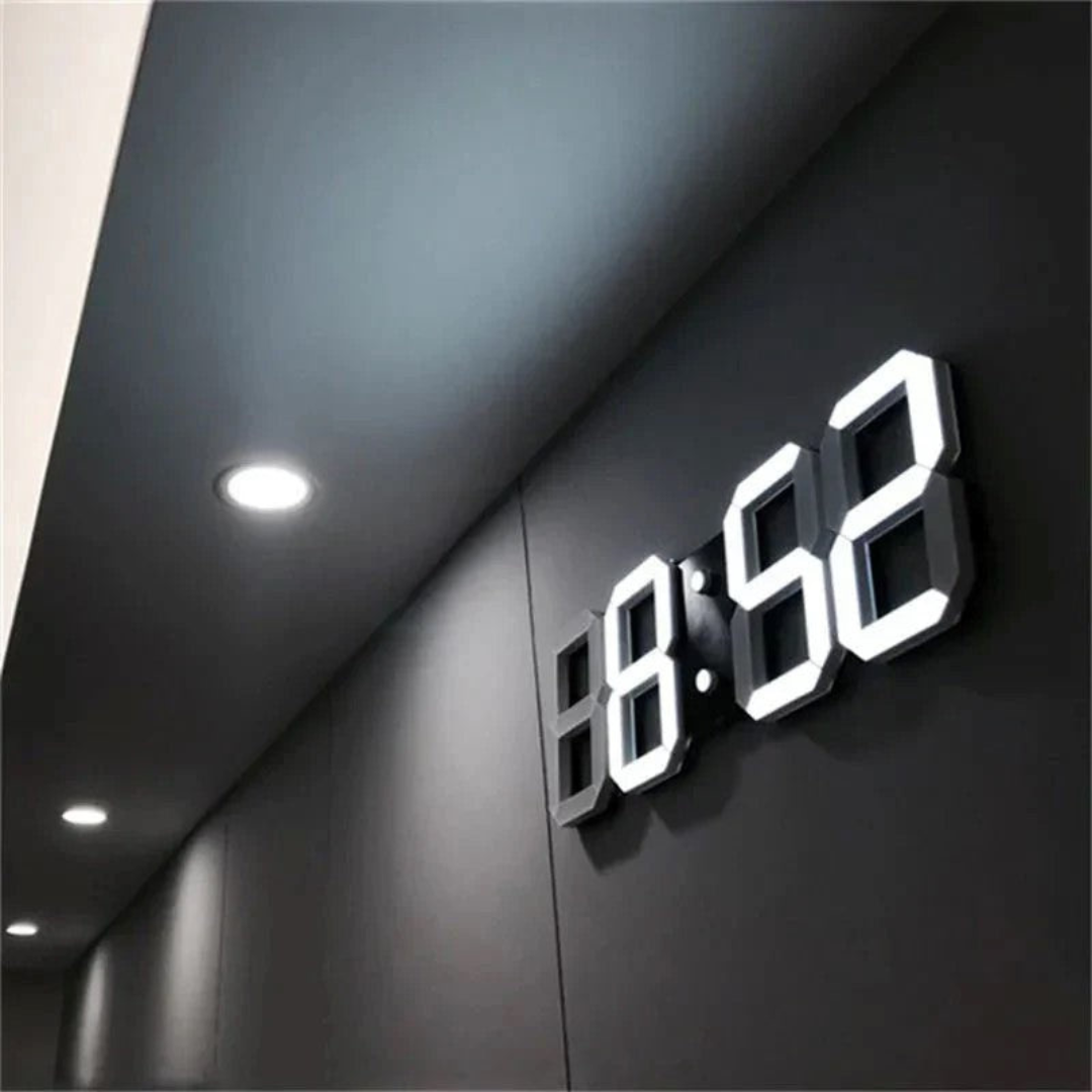 Wearclo | Designer LED 3D Wall Clock with Digital Display and Intuitive Operation