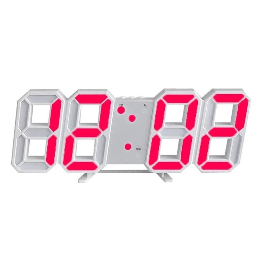 Wearclo | Designer LED 3D Wall Clock with Digital Display and Intuitive Operation