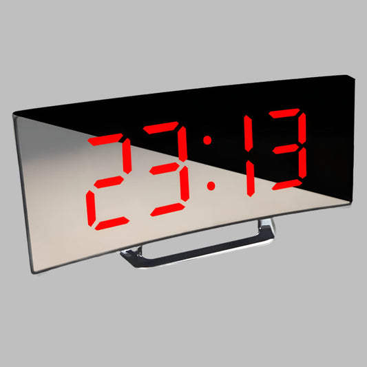 Wearclo | Digital Curved Mirror Alarm Clock with Snooze