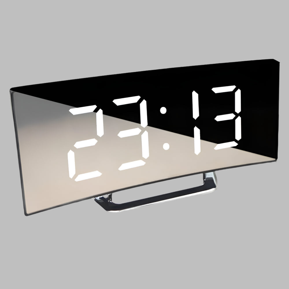 Wearclo | Digital Curved Mirror Alarm Clock with Snooze