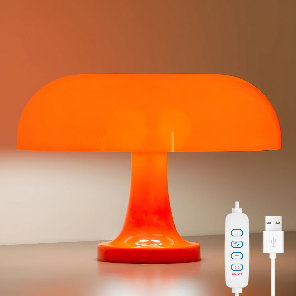 Wearclo | Dimmable Mushroom Table Lamp with USB