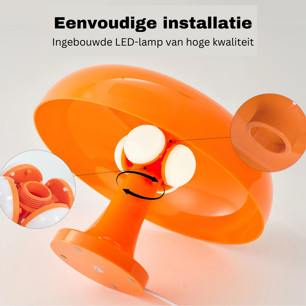 Wearclo | Dimmable Mushroom Table Lamp with USB