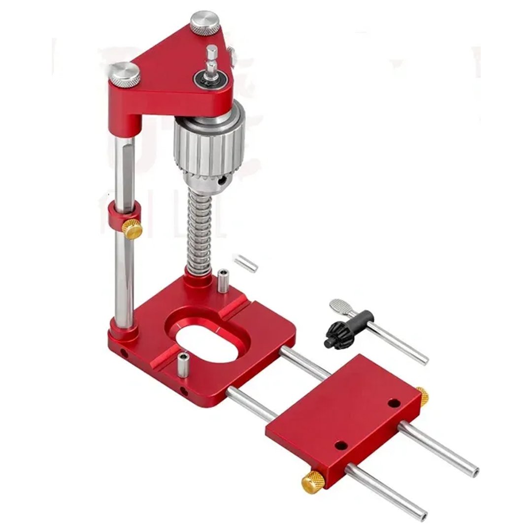 Wearclo | Drill Press Guide for Handheld Drills - Portable & Adjustable Woodworking Jig