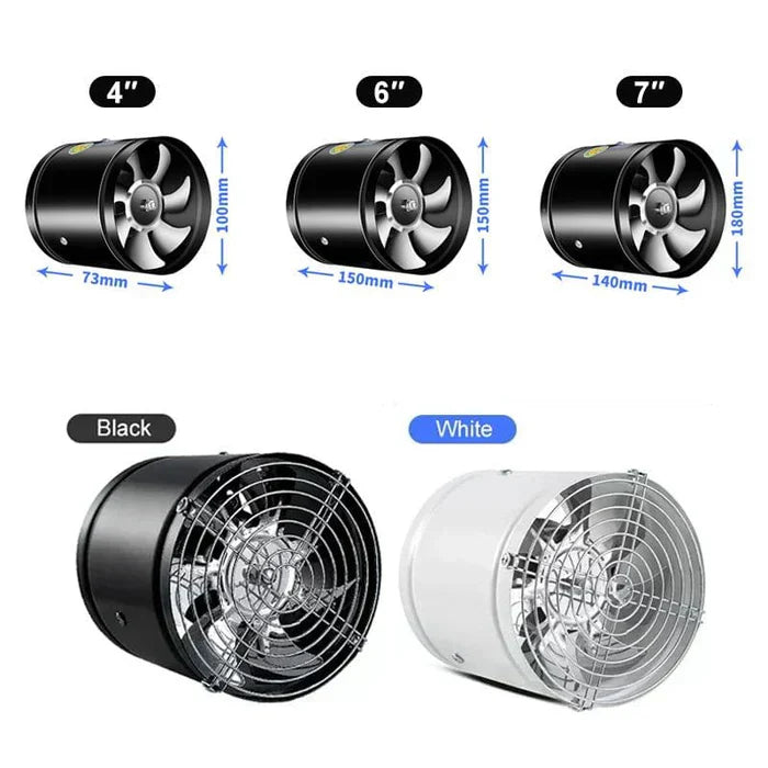 Wearclo | Duct Exhaust Fan With Protective Grille