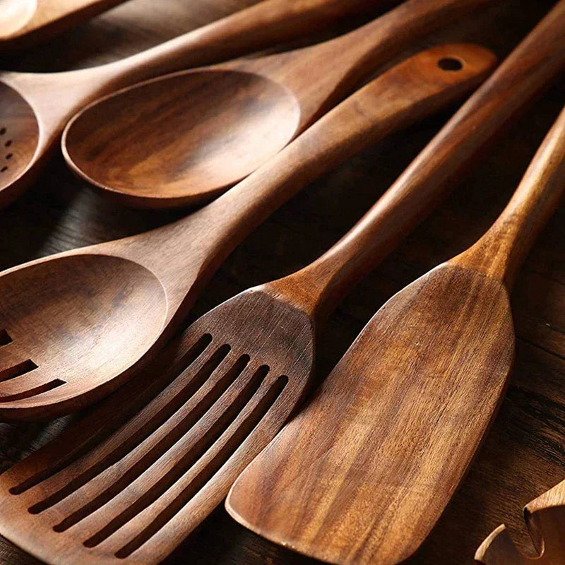 Wearclo | Ecochef – Teak Kitchen Utensil Set