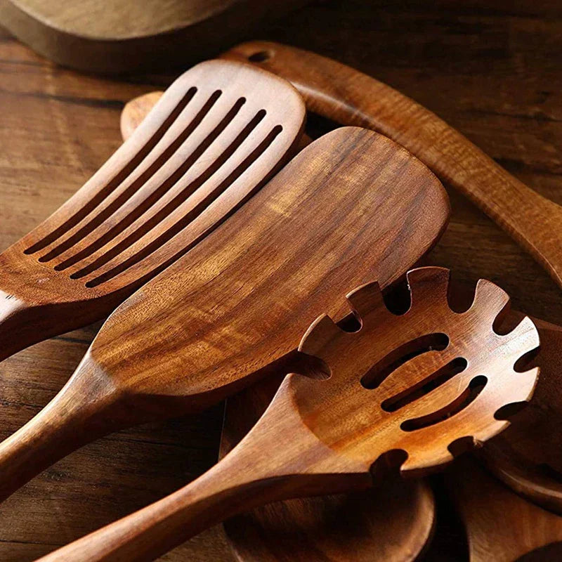 Wearclo | Ecochef – Teak Kitchen Utensil Set
