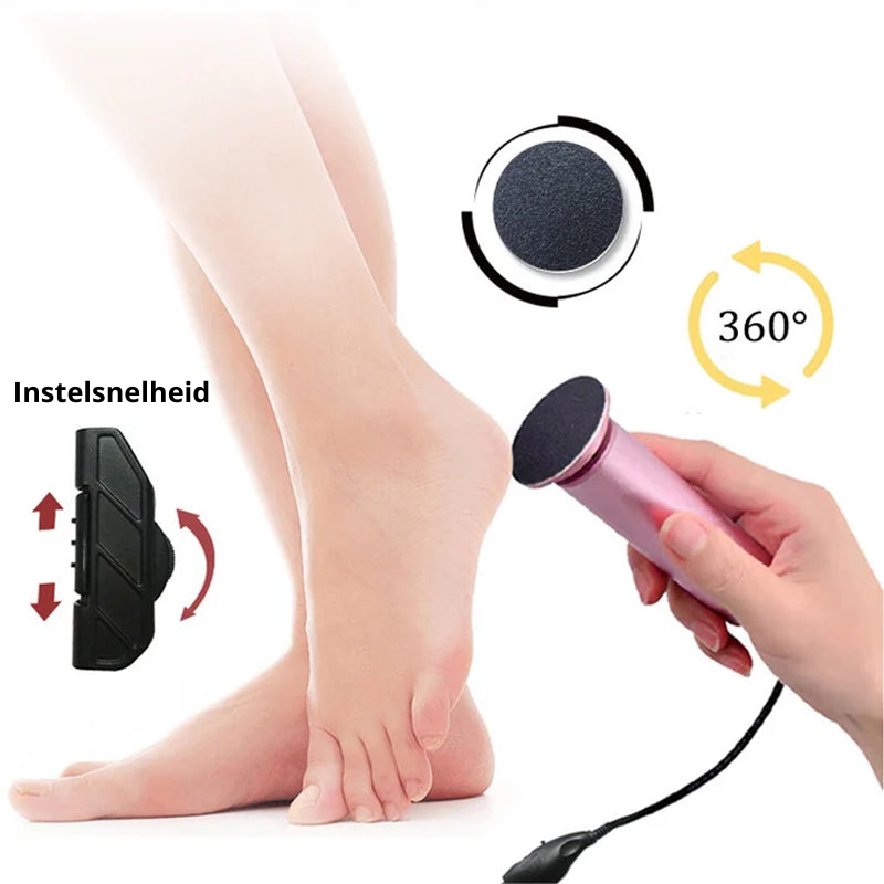 Wearclo | Electric Foot File for Smooth Feet | Callus Remover Tool