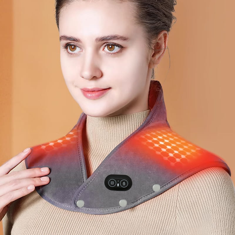 Wearclo - Electric heating pad for neck and shoulders with vibration