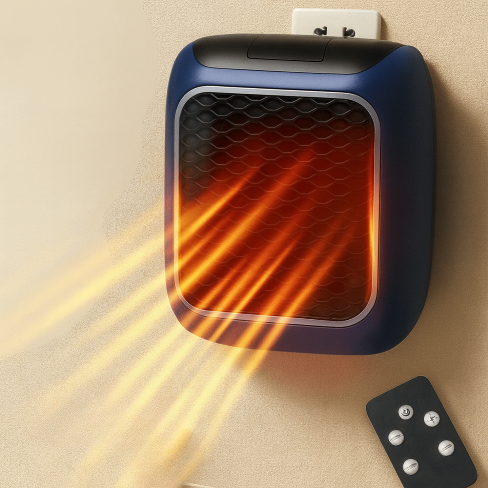 Wearclo | Electric Room Heater, Wall-Mounted, Portable Ceramic Room Heater