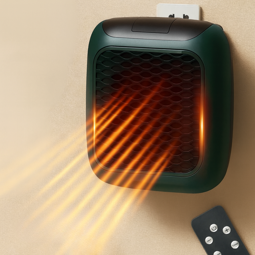 Wearclo | Electric Room Heater, Wall-Mounted, Portable Ceramic Room Heater