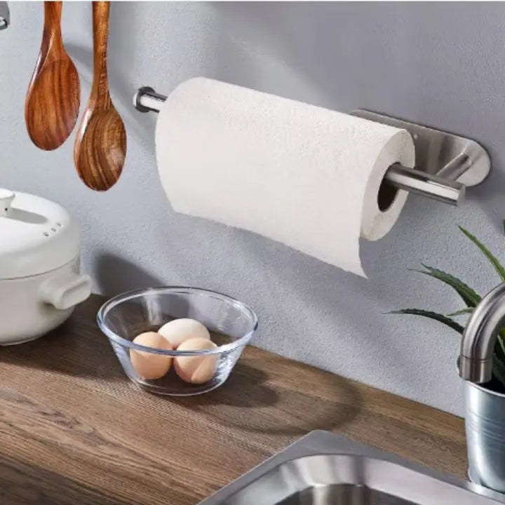 Wearclo | Elegant Wall Kitchen Paper Towel Holder – drill-free & space-saving