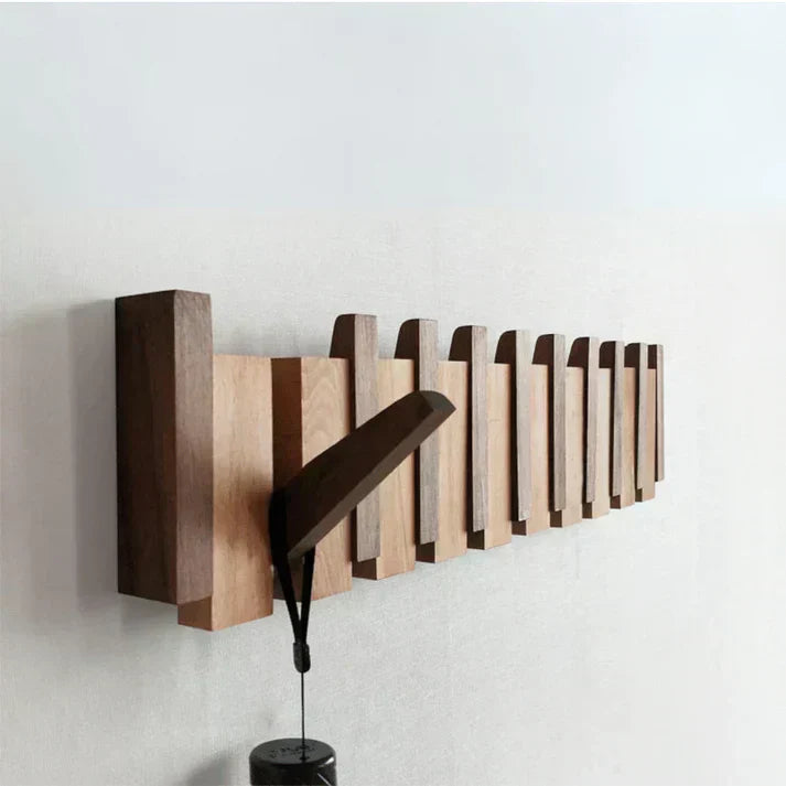 Wearclo | Elegant Wooden Coat Rack for Piano Hanging Clothes Storage