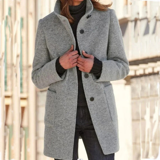 Wearclo - Elegant Wool Coat