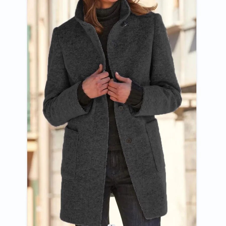Wearclo - Elegant Wool Coat