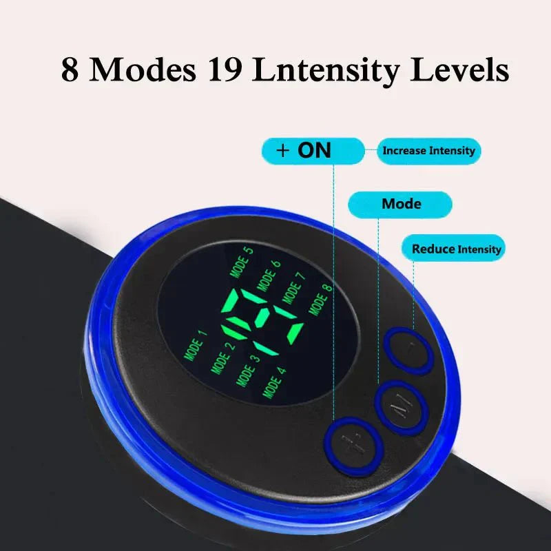 Wearclo | EMS Abs Trainer – 19-Level Abdominal Muscle Stimulator for Core Strengthening