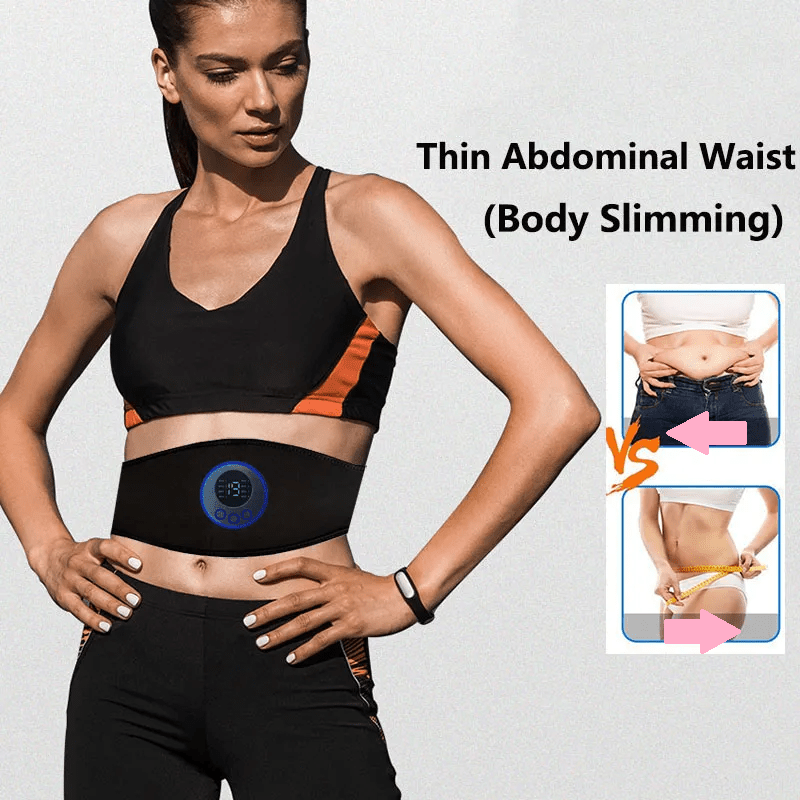 Wearclo | EMS Abs Trainer – 19-Level Abdominal Muscle Stimulator for Core Strengthening