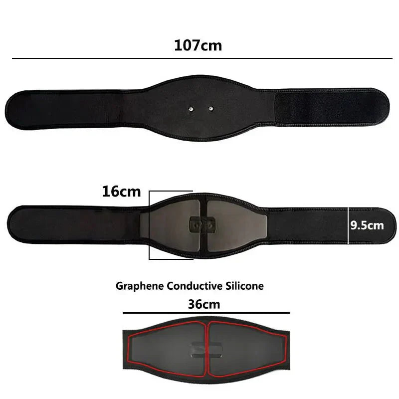 Wearclo | EMS Abs Trainer – 19-Level Abdominal Muscle Stimulator for Core Strengthening