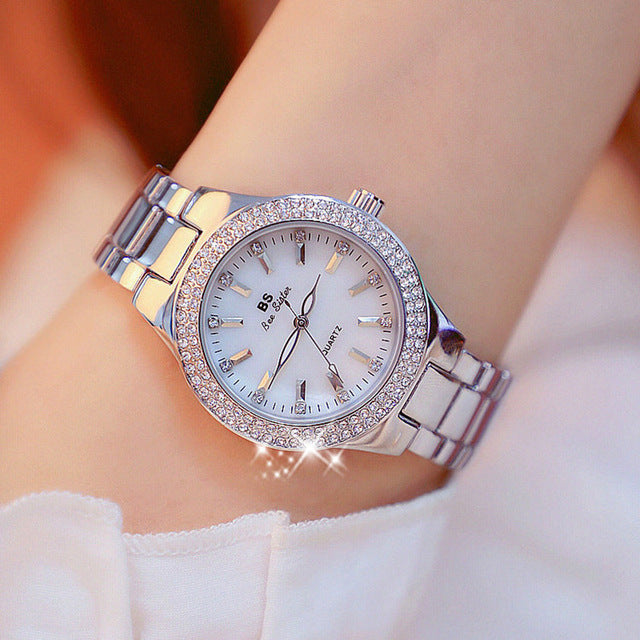 Wearclo | Esmée Women’s Stainless Steel Quartz Watch 32mm Silver