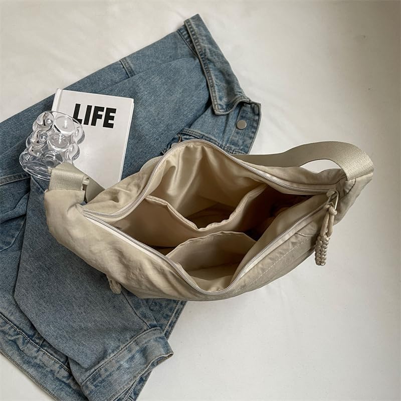 Wearclo | EVERCARRY – Nylon shoulder bag with smart compartments for everyday use