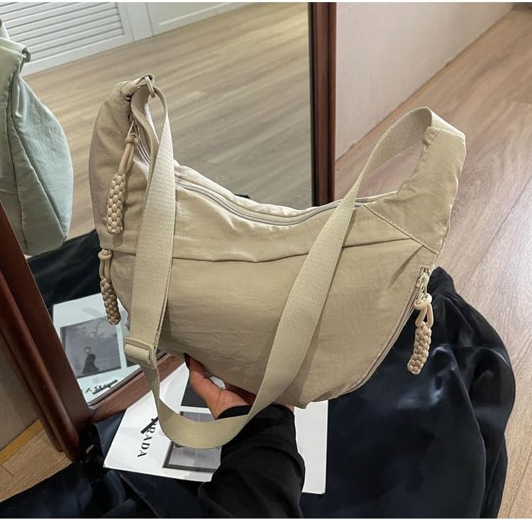 Wearclo | EVERCARRY – Nylon shoulder bag with smart compartments for everyday use