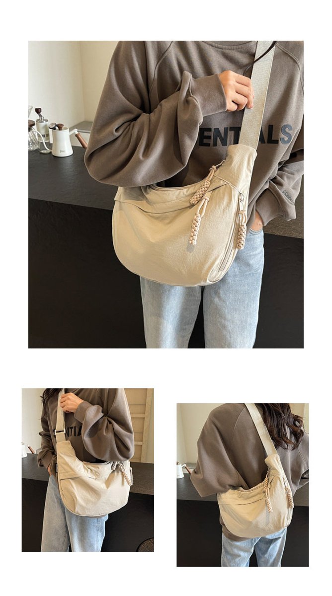 Wearclo | EVERCARRY – Nylon shoulder bag with smart compartments for everyday use