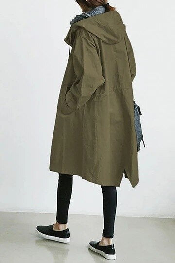 Wearclo | Fashionable Long Trench Coat Women Change Season 2023
