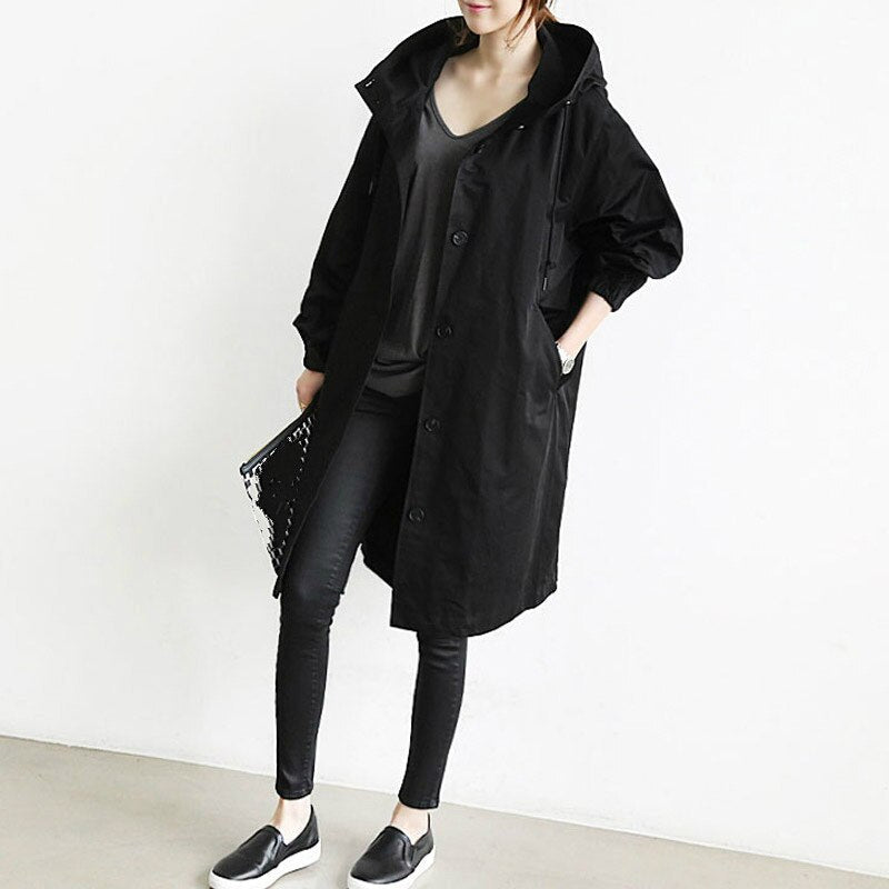 Wearclo | Fashionable Long Trench Coat Women Change Season 2023