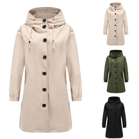 Wearclo | Fashionable Long Trench Coat Women Change Season 2023