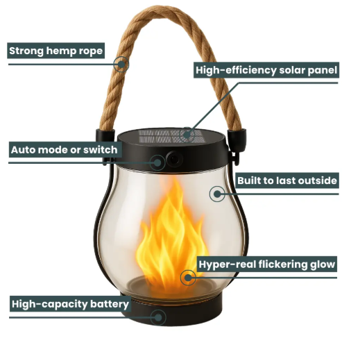 Wearclo | Fire Seed Solar Light — Magical Flame Mood that Warms Your Heart and Enchants Every Night