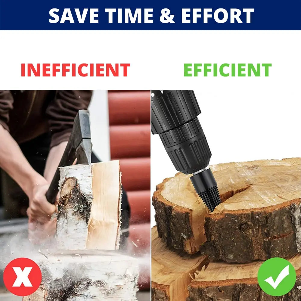 Wearclo | Firewood Drill Bit Set – Split wood easily with the cordless drill