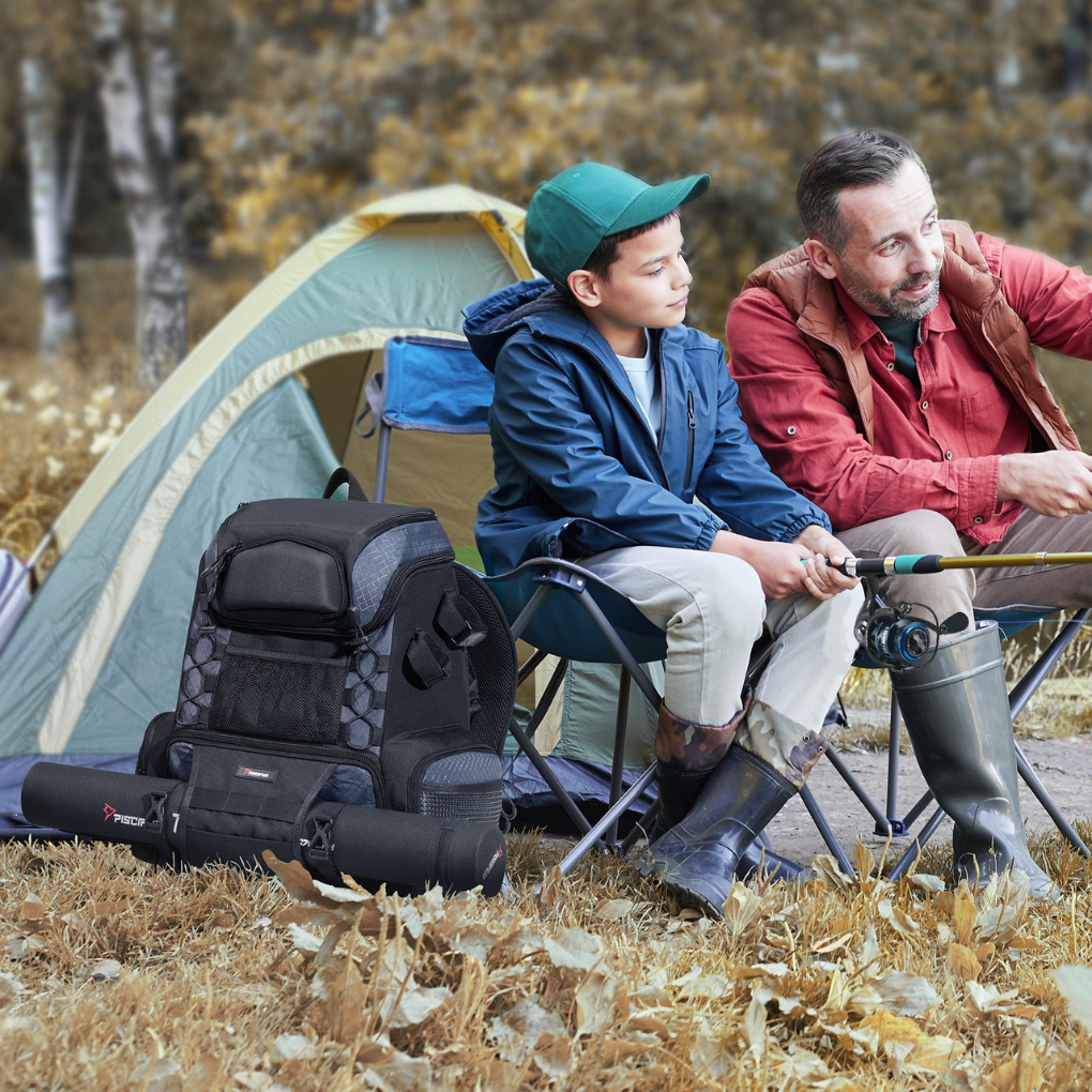 Wearclo | Fishing Tackle Backpack with Rod Holders