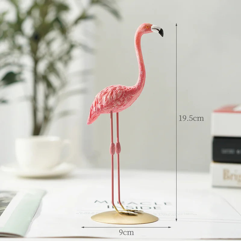 Wearclo | Flamingo Figurine made of Resin Modern Decoration