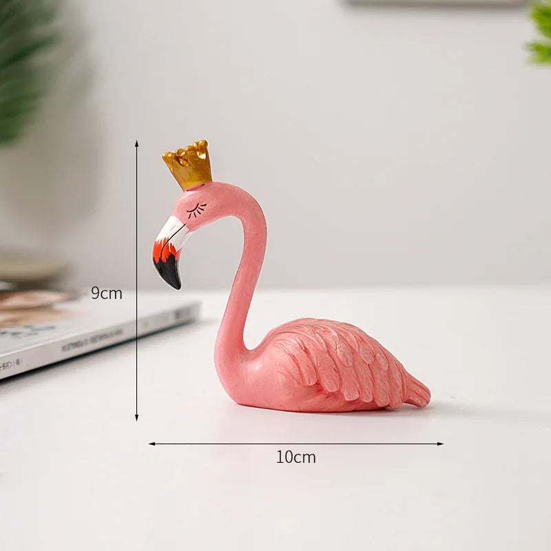 Wearclo | Flamingo Figurine made of Resin Modern Decoration