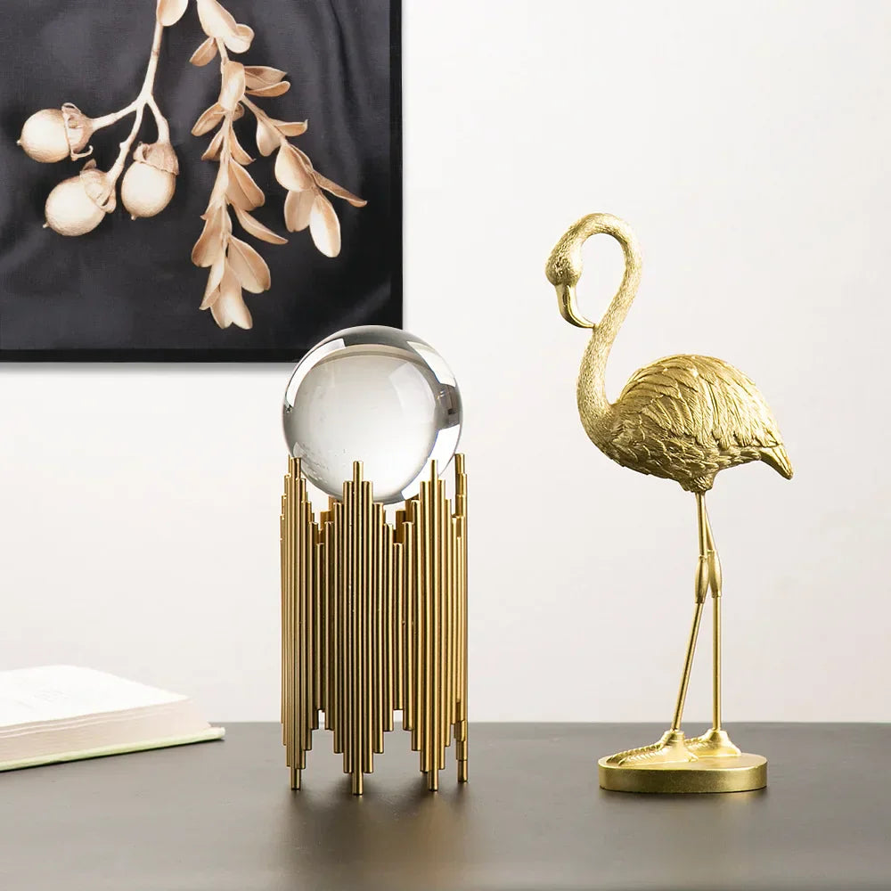 Wearclo | Flamingo Figurine made of Resin Modern Decoration