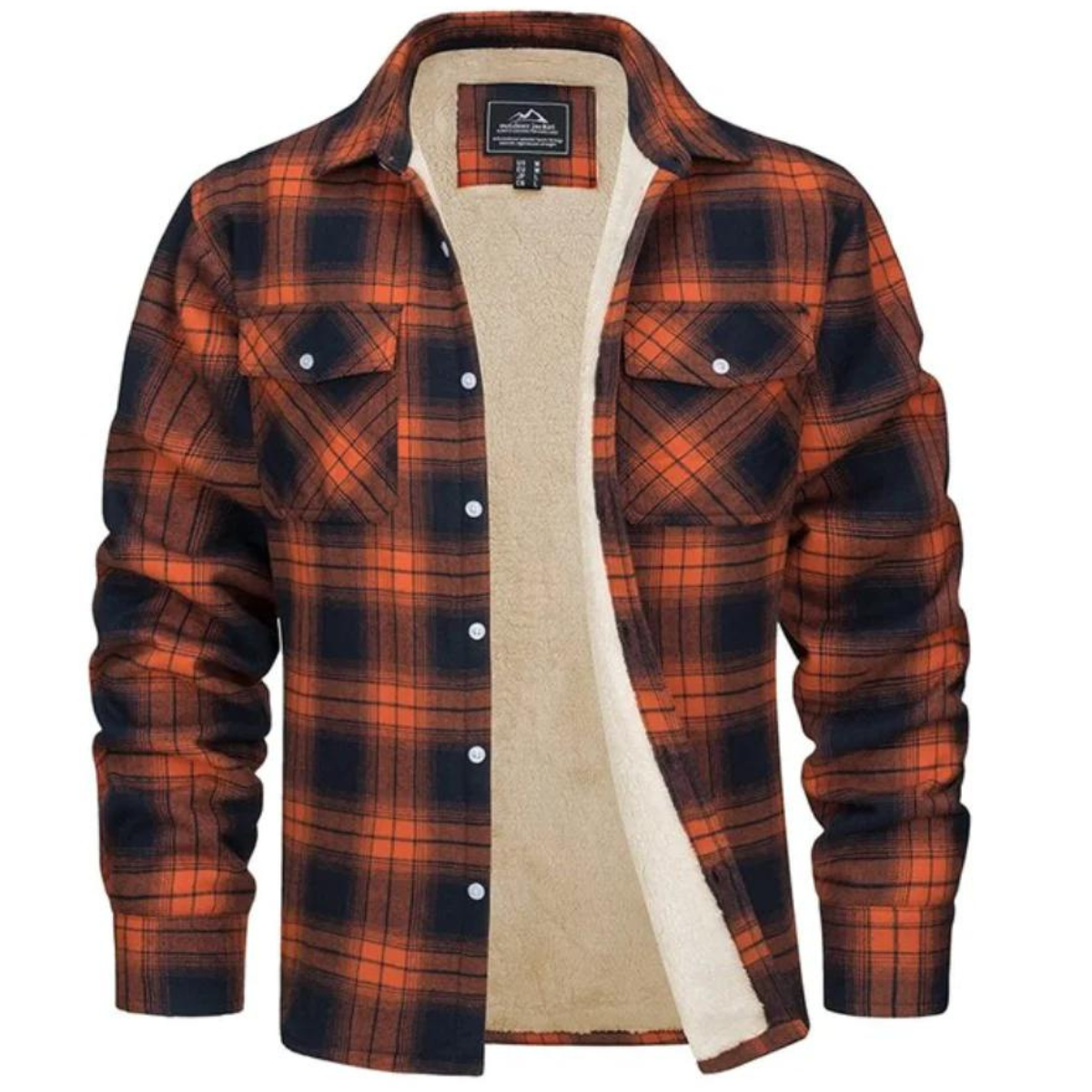 Wearclo Fleece-Lined Checked Jacket