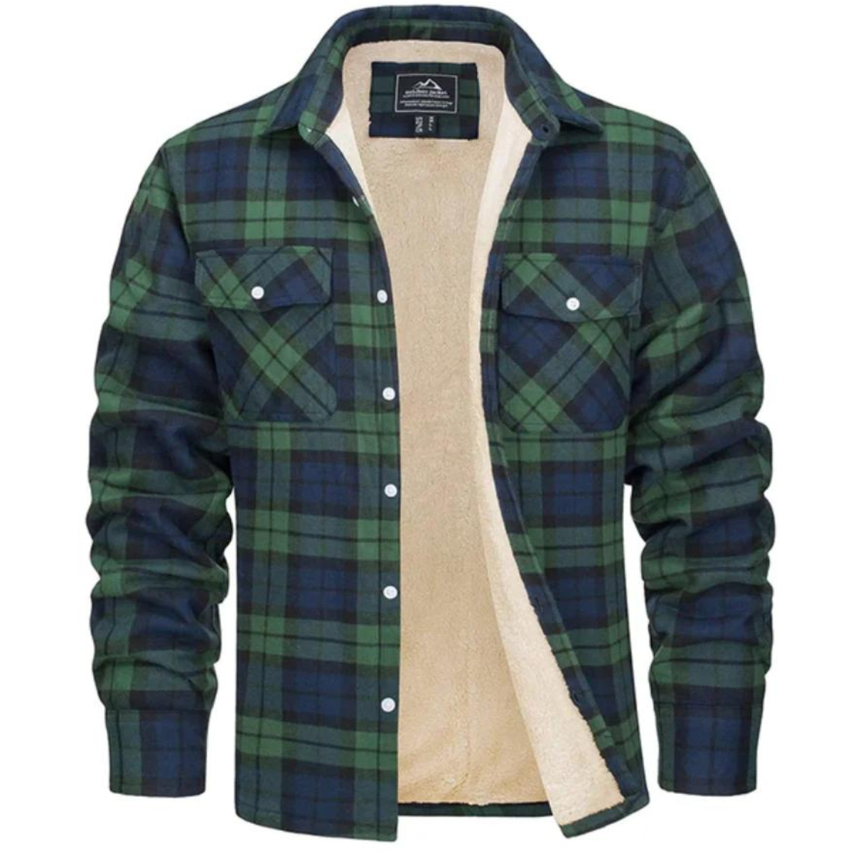 Wearclo Fleece-Lined Checked Jacket