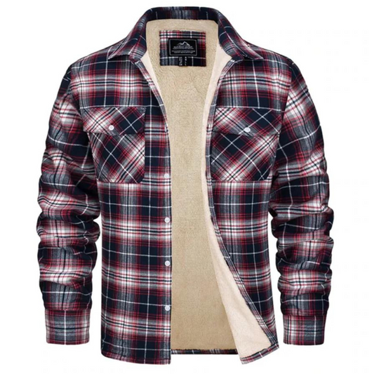 Wearclo Fleece-Lined Checked Jacket