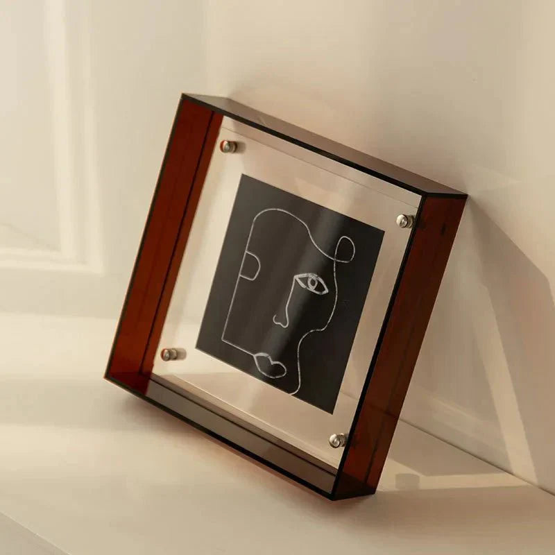 Wearclo | Floating Acrylic Picture Frame | Contemporary Design for Wall & Table
