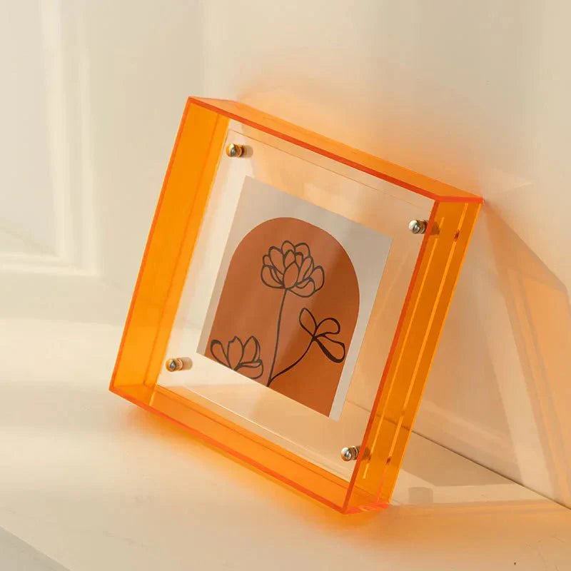 Wearclo | Floating Acrylic Picture Frame | Contemporary Design for Wall & Table