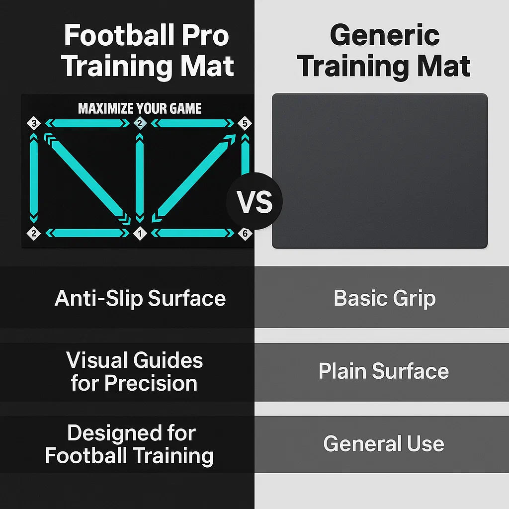 Wearclo | Football Pro Training Mat | Non-Slip, 2x2m Space for Skill Improvement and Home Training