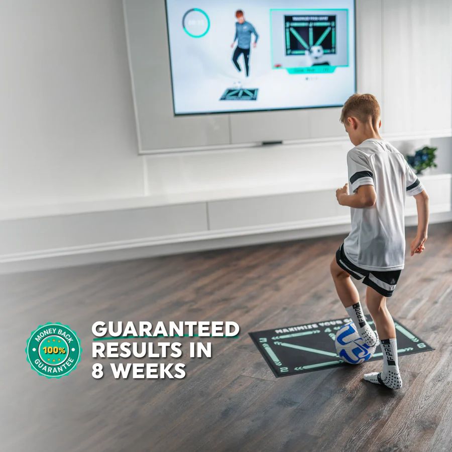 Wearclo | Football Pro Training Mat | Non-Slip, 2x2m Space for Skill Improvement and Home Training