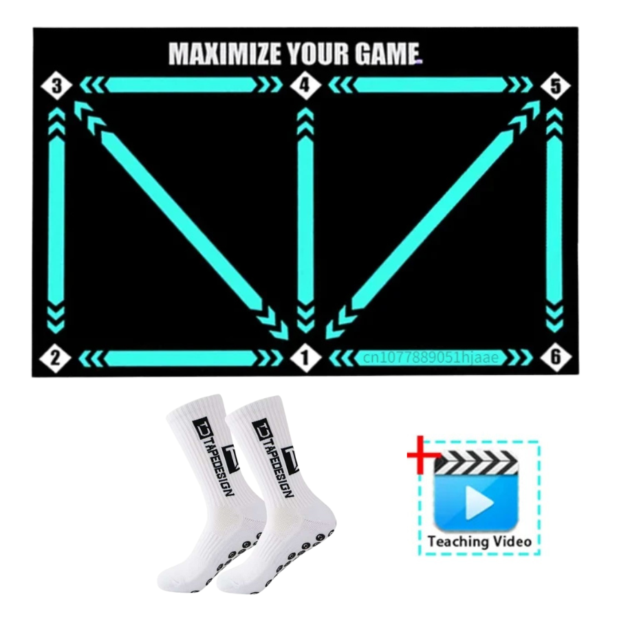 Wearclo | Football Pro Training Mat | Non-Slip, 2x2m Space for Skill Improvement and Home Training