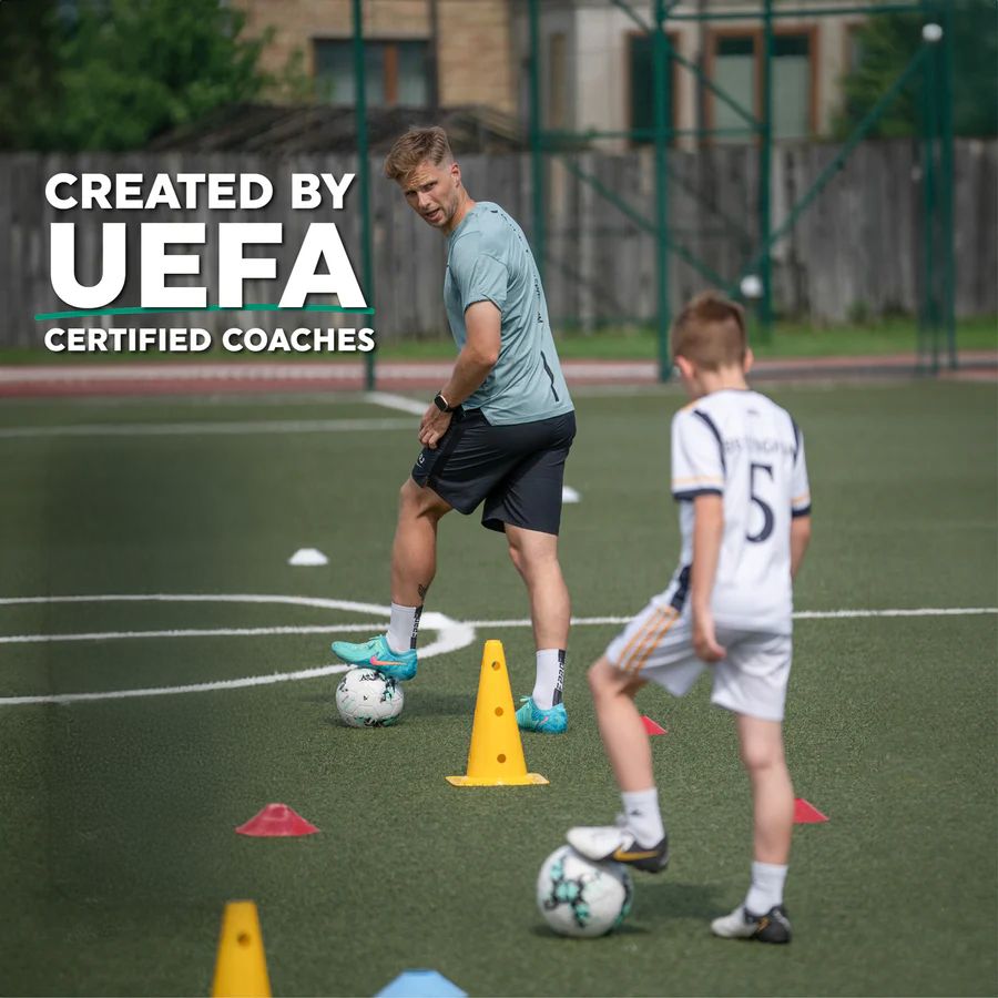Wearclo | Football Pro Training Mat | Non-Slip, 2x2m Space for Skill Improvement and Home Training