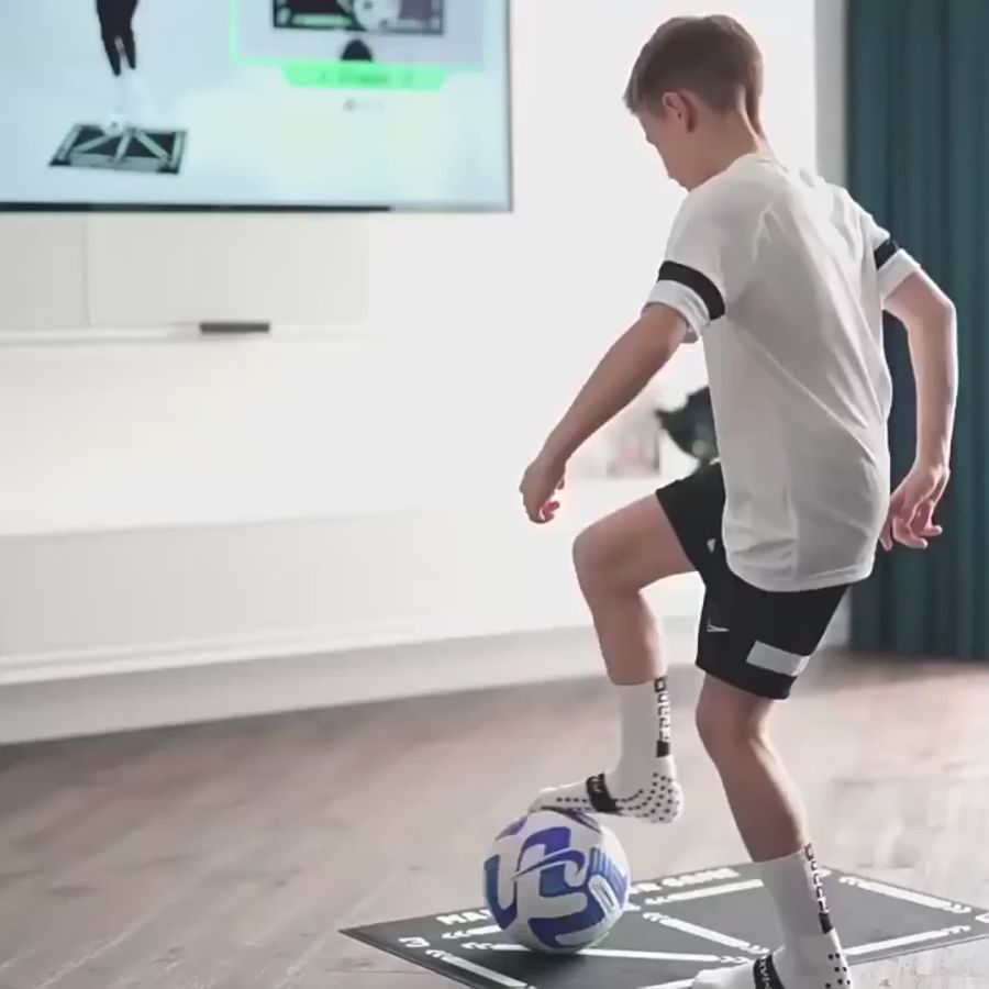 Wearclo | Football Pro Training Mat | Non-Slip, 2x2m Space for Skill Improvement and Home Training