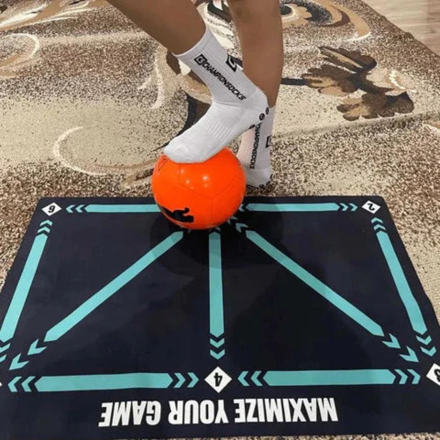 Wearclo | Football Pro Training Mat | Non-Slip, 2x2m Space for Skill Improvement and Home Training