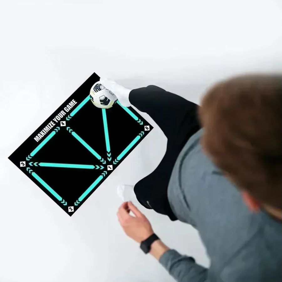 Wearclo | Football Pro Training Mat | Non-Slip, 2x2m Space for Skill Improvement and Home Training