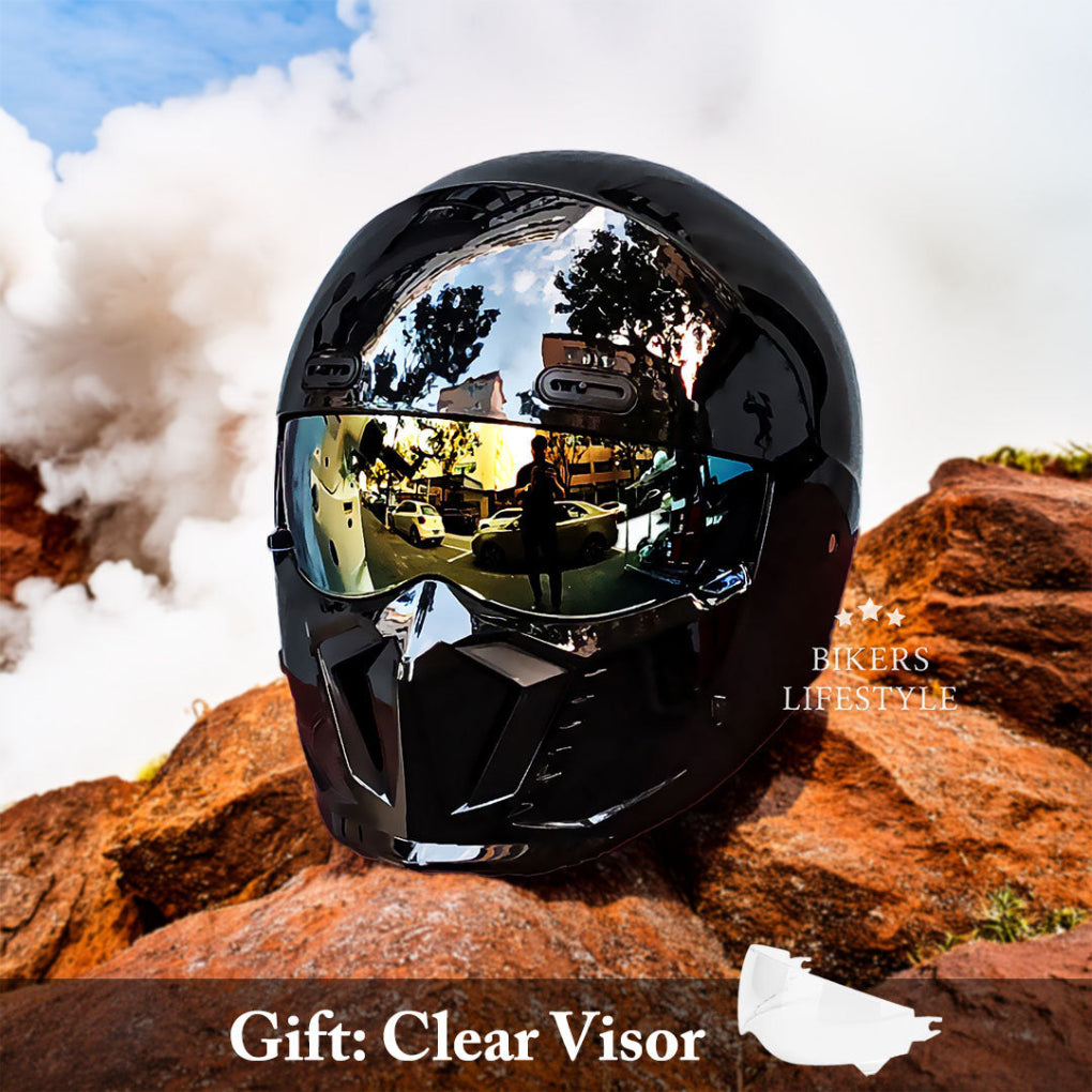 Wearclo | Full Face Motorcycle Helmet with Chin Guard