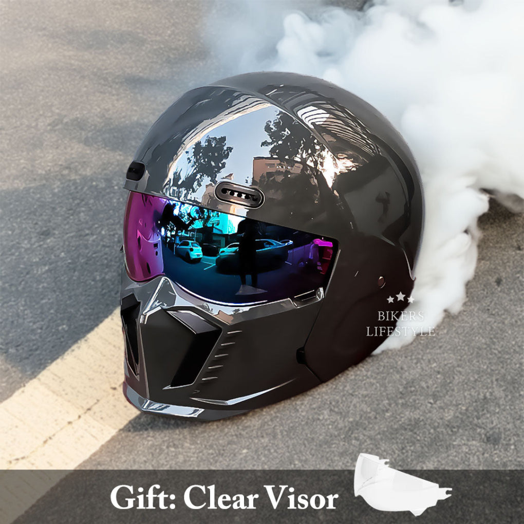Wearclo | Full Face Motorcycle Helmet with Chin Guard